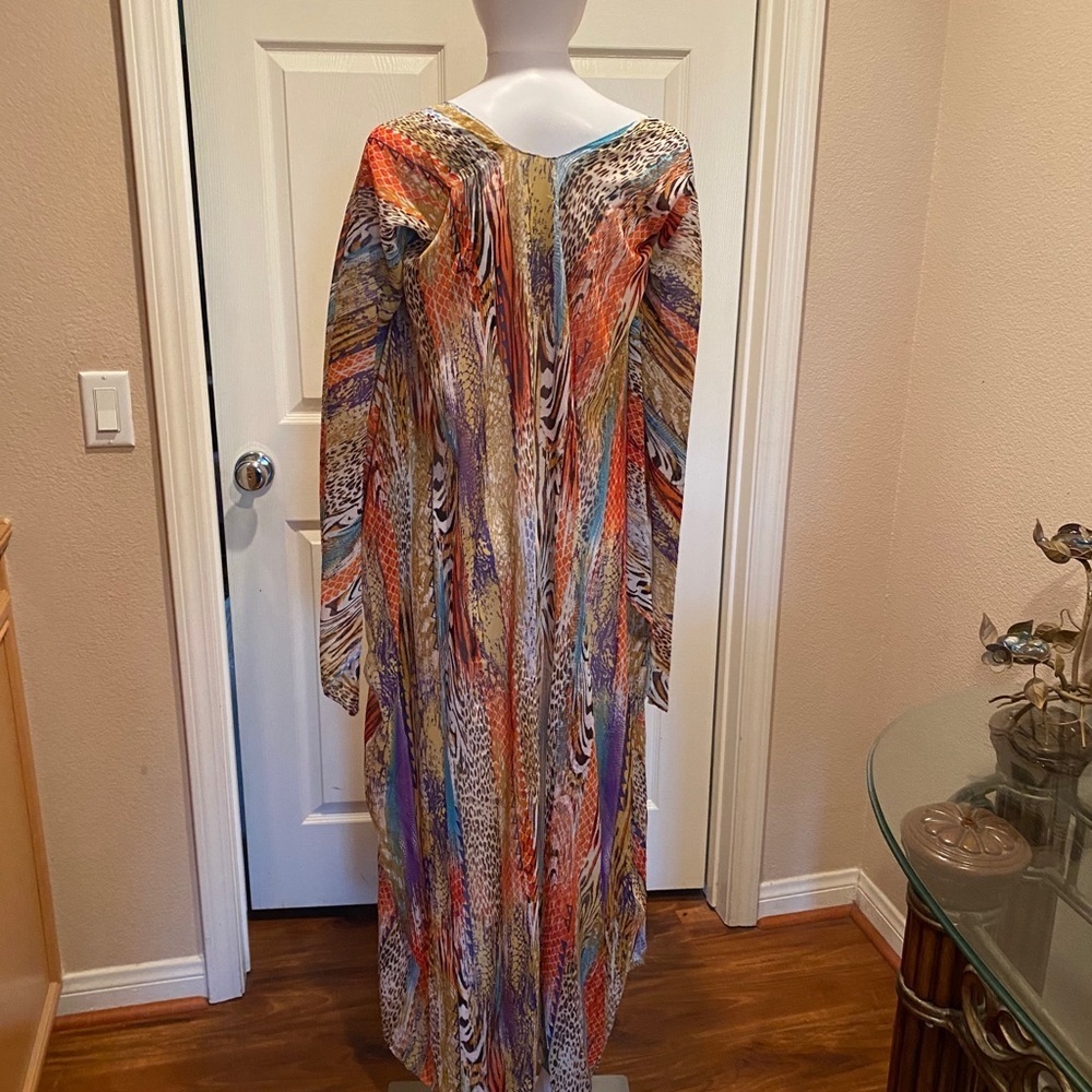 Mix print open front Macy kimono. - Picture 4 of 6